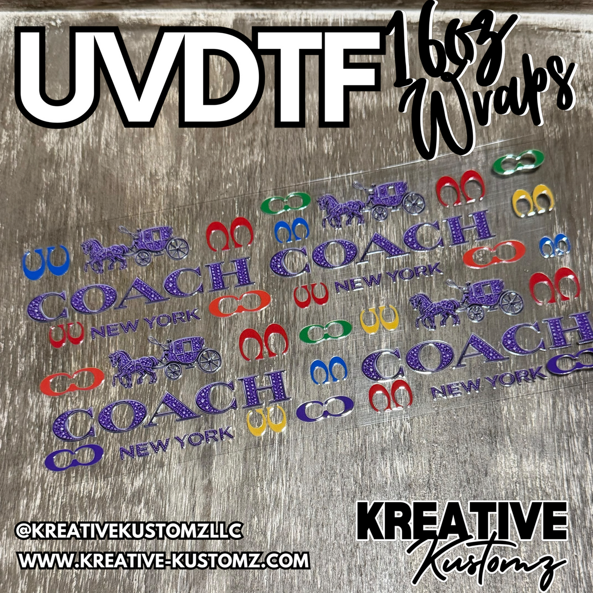 1457 | RTS | UV DTF Cup Wrap for 16oz Libbey Glass