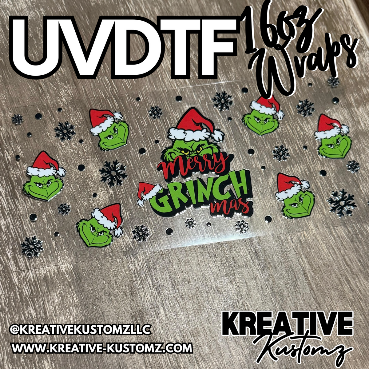 1428 | RTS | UV DTF Cup Wrap for 16oz Libbey Glass