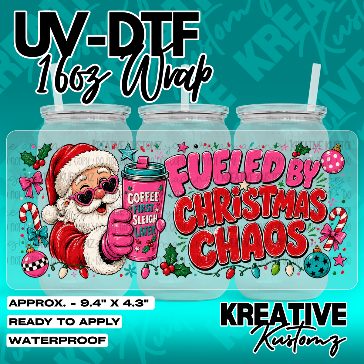 8006 | UV DTF Cup Wrap for 16oz Libbey Glass