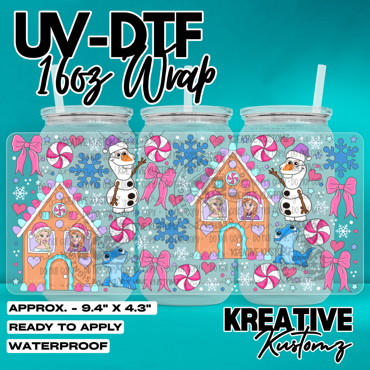 8060 | UV DTF Cup Wrap for 16oz Libbey Glass