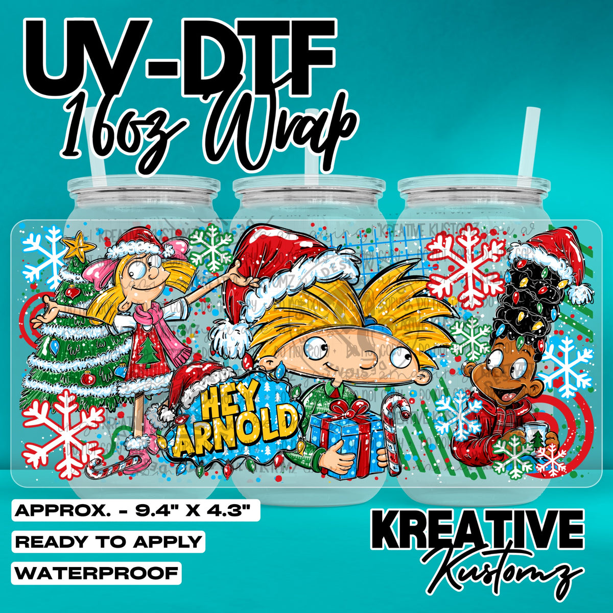 8061 | UV DTF Cup Wrap for 16oz Libbey Glass