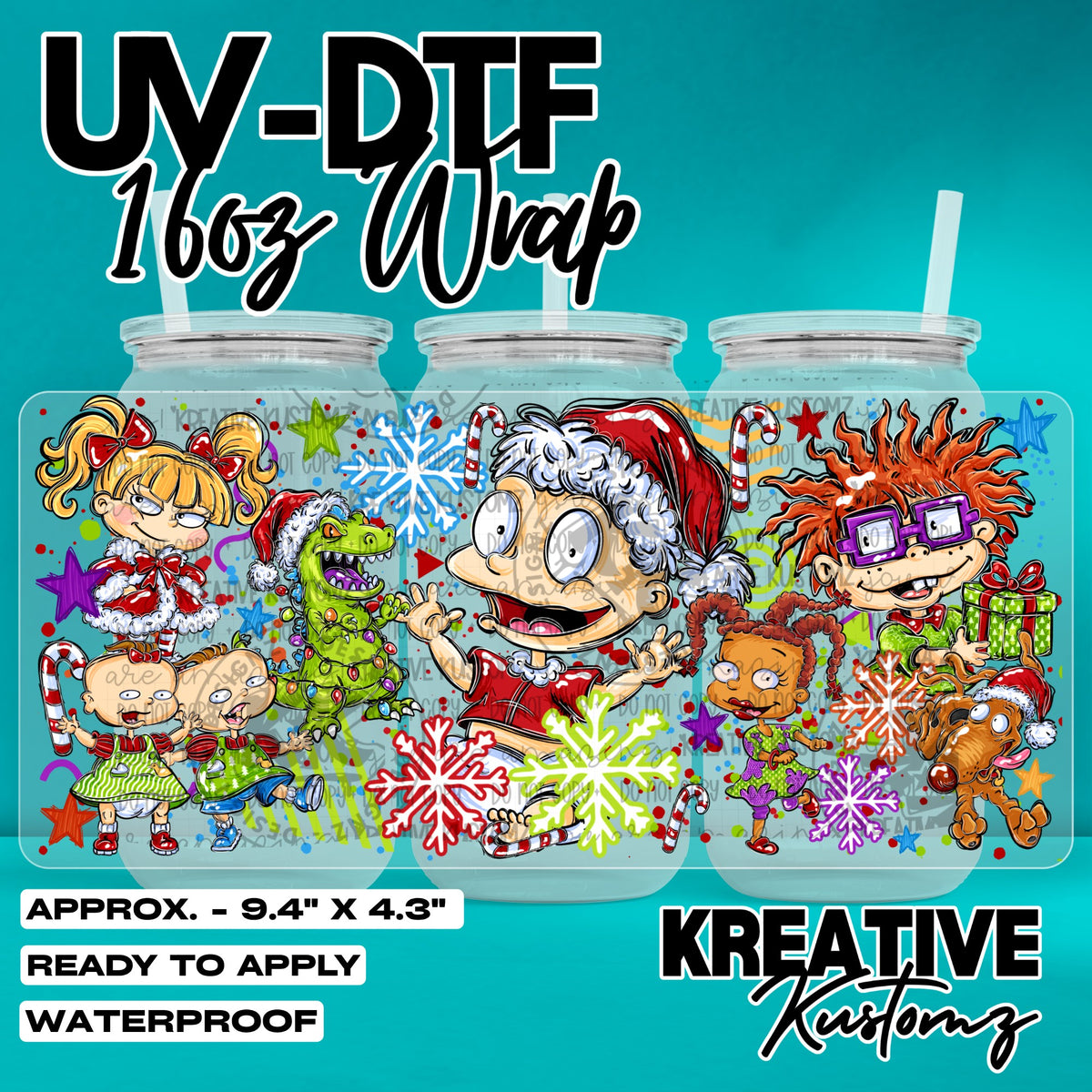 8066 | UV DTF Cup Wrap for 16oz Libbey Glass