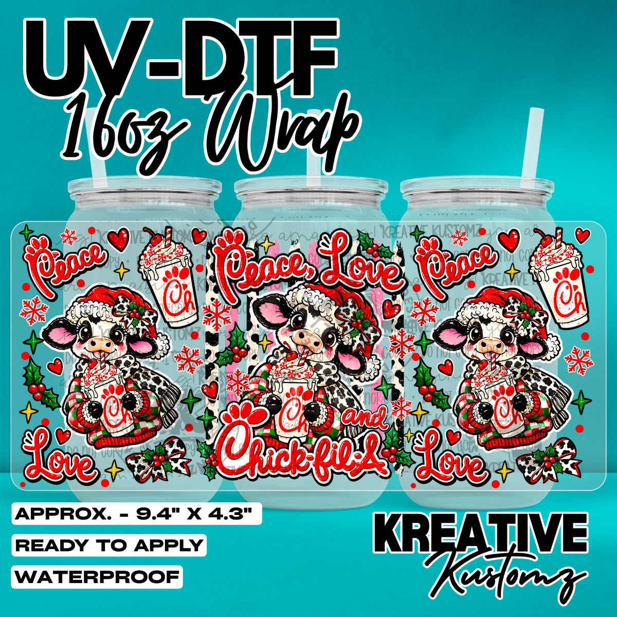 8067 | UV DTF Cup Wrap for 16oz Libbey Glass