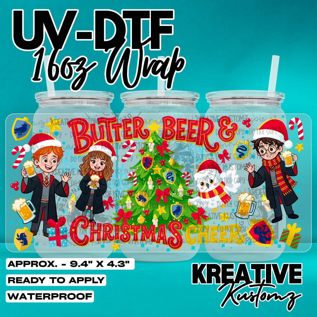 8068 | UV DTF Cup Wrap for 16oz Libbey Glass