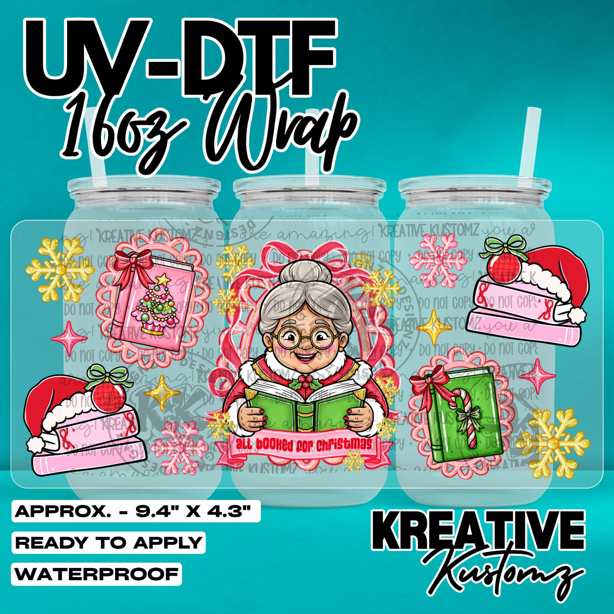 8076 | UV DTF Cup Wrap for 16oz Libbey Glass