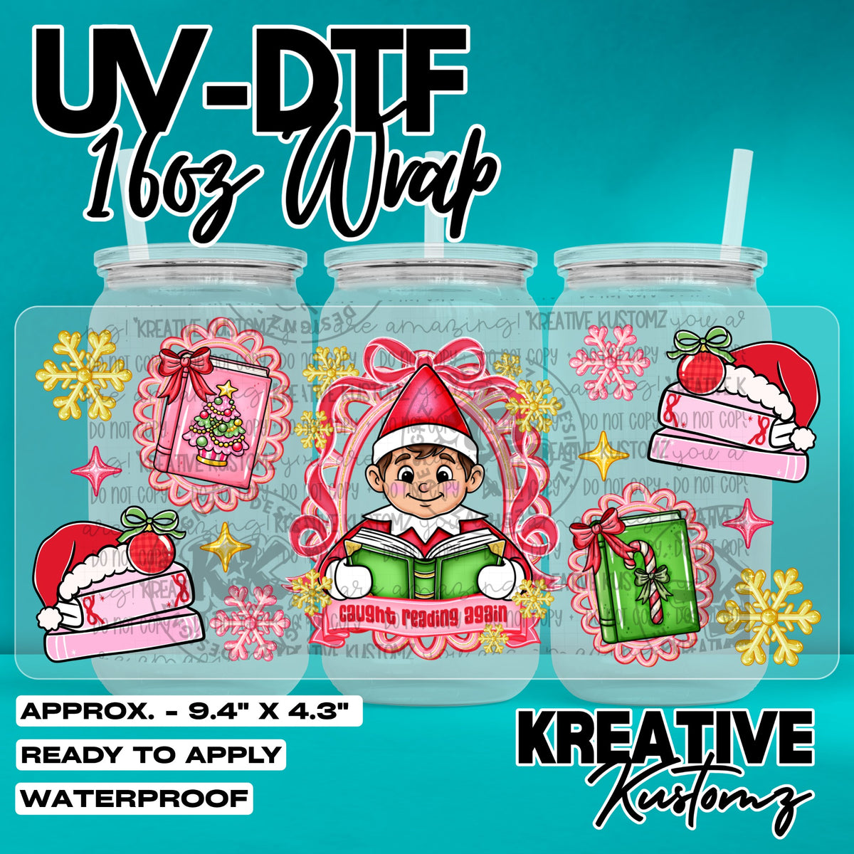 8082 | UV DTF Cup Wrap for 16oz Libbey Glass