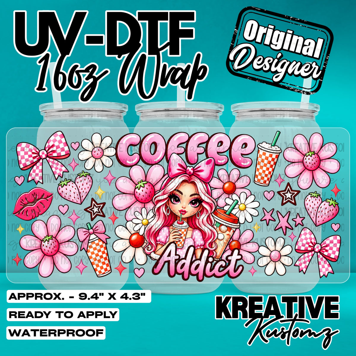8112 | UV DTF Cup Wrap for 16oz Libbey Glass