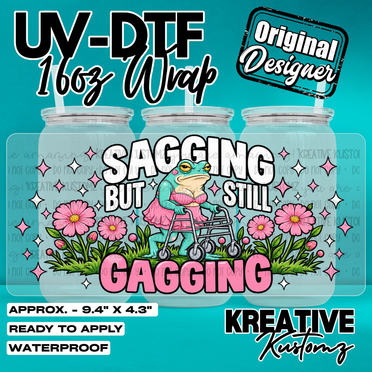 8117 | UV DTF Cup Wrap for 16oz Libbey Glass