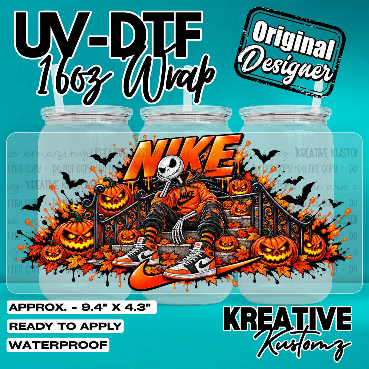 8126 | UV DTF Cup Wrap for 16oz Libbey Glass