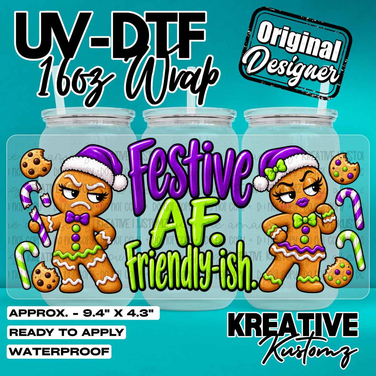 8162 | UV DTF Cup Wrap for 16oz Libbey Glass