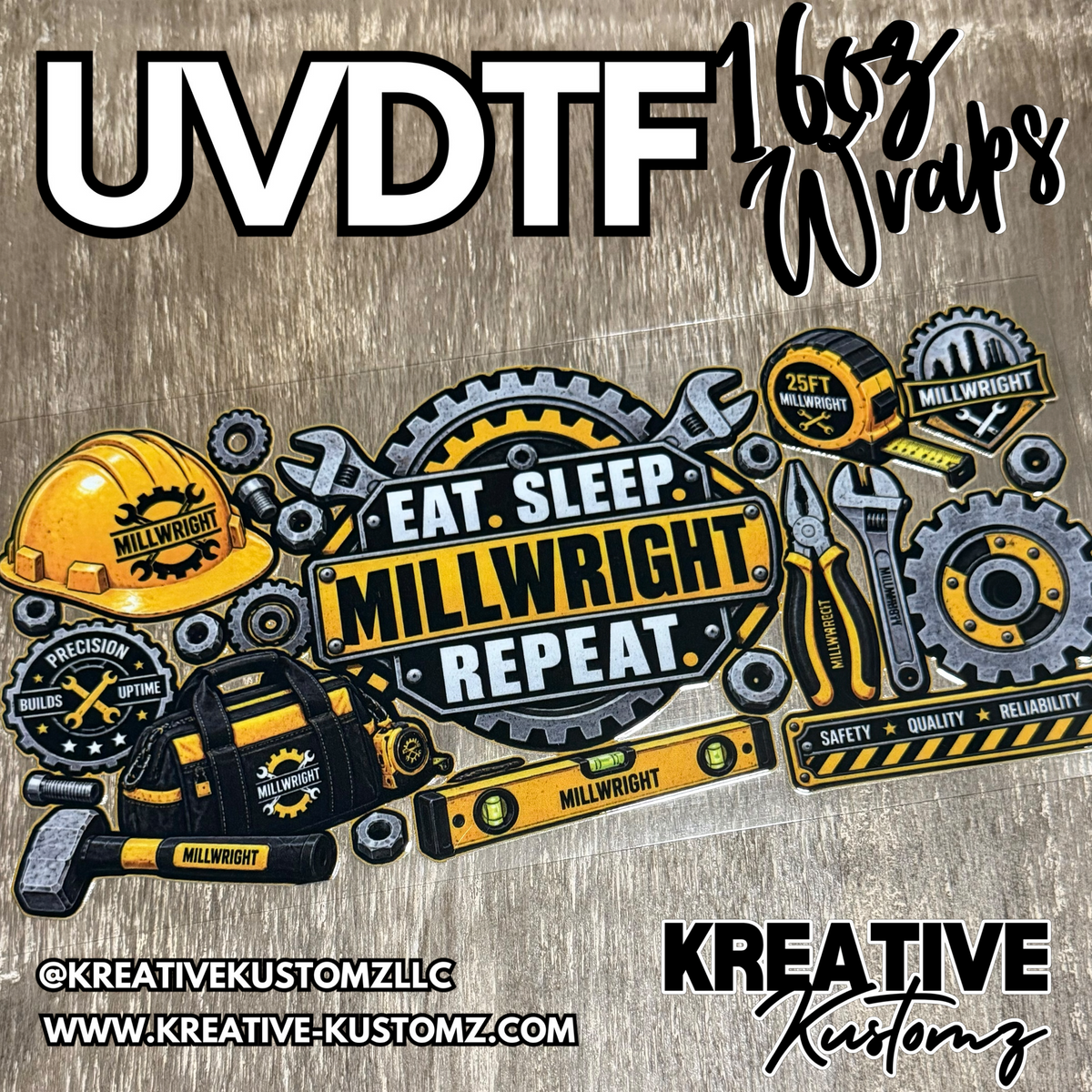 1490 | RTS | UV DTF Cup Wrap for 16oz Libbey Glass