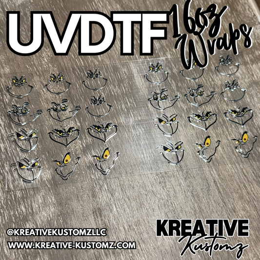 1394 | RTS | UV DTF Cup Wrap for 16oz Libbey Glass