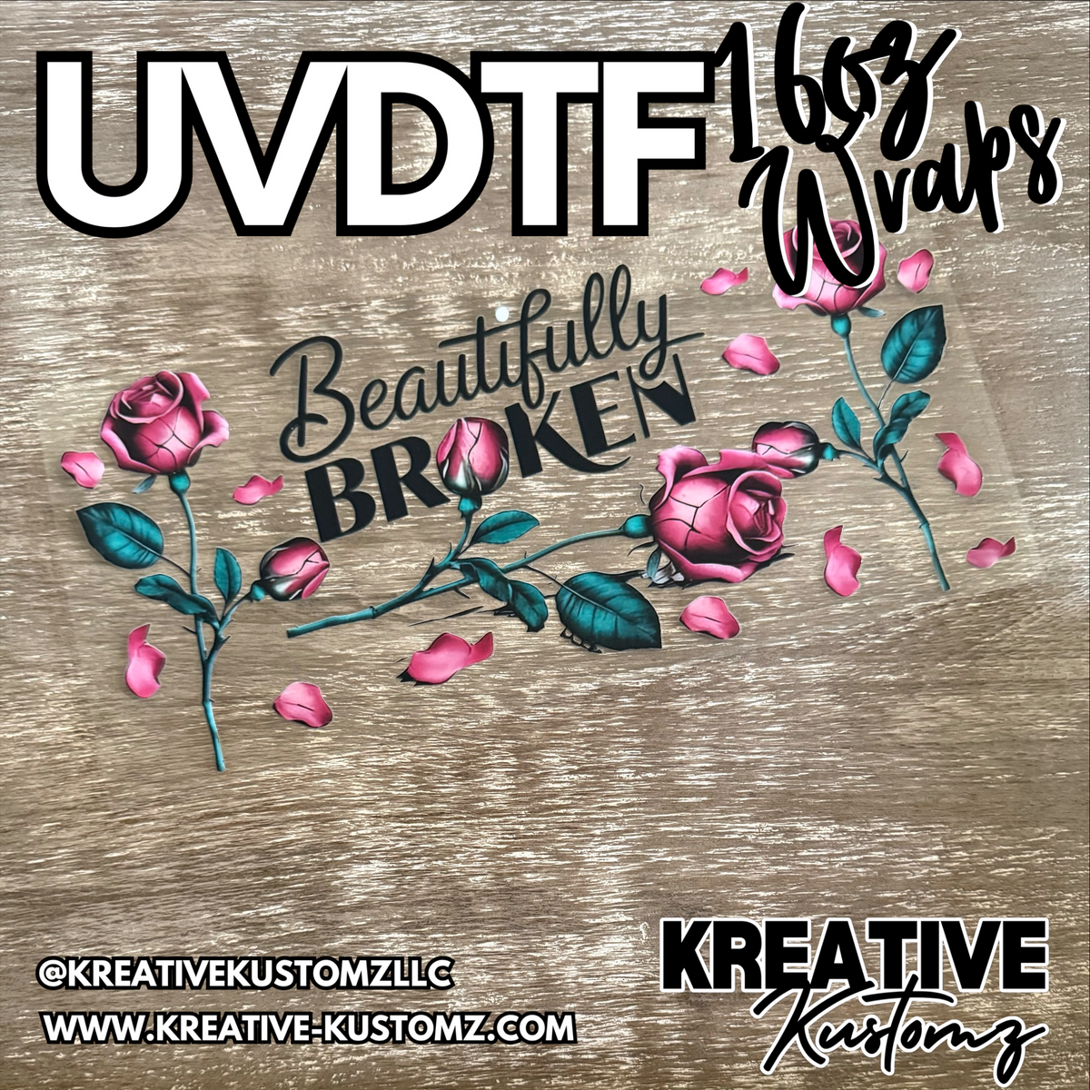 1361 | RTS | UV DTF Cup Wrap for 16oz Libbey Glass