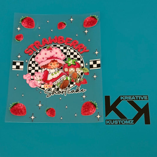 A5 Strawberry Shortcake UV-DTF NOTEBOOK WRAP