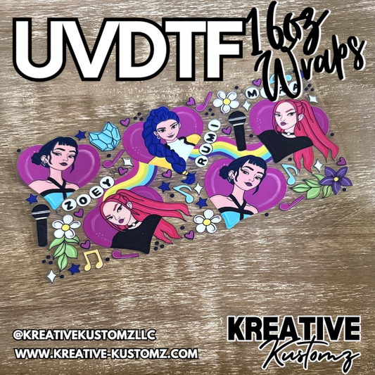 1329 | RTS | UV DTF Cup Wrap for 16oz Libbey Glass