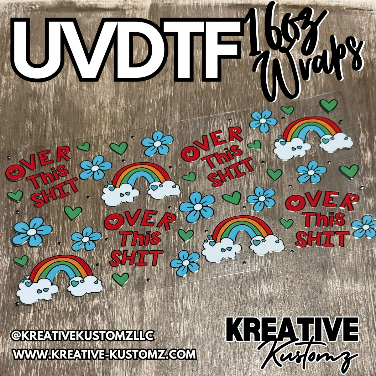 1524 | RTS | UV DTF Cup Wrap for 16oz Libbey Glass