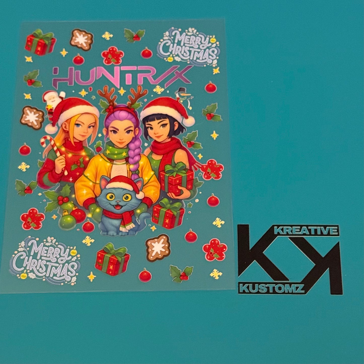 A5 K-Pop Huntrx Christmas UV-DTF NOTEBOOK WRAP