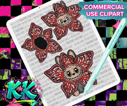 Stranger Bubu Clipart Bundle - Digital Download