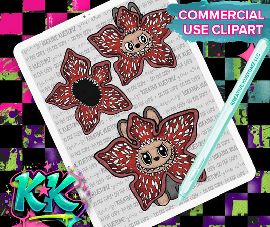 Stranger Bubu Clipart Bundle - Digital Download