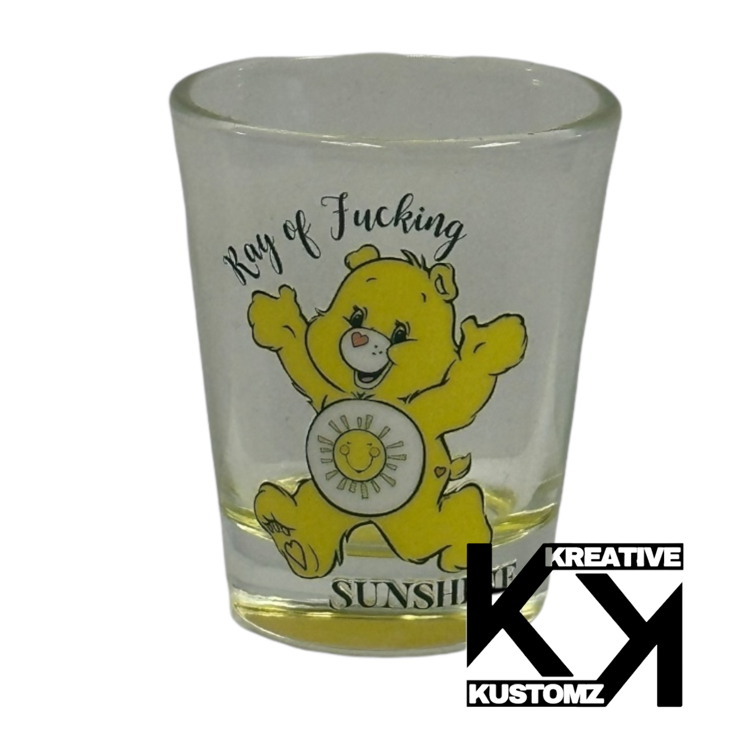 Naughty Yellow Bear Shot Glass