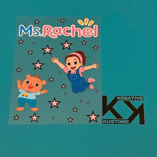A5 Ms Rachel Stars UV-DTF NOTEBOOK WRAP