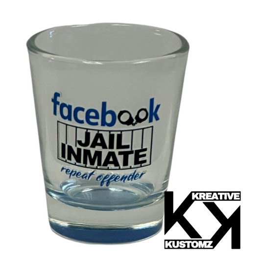 Facebook Jail Shot Glass