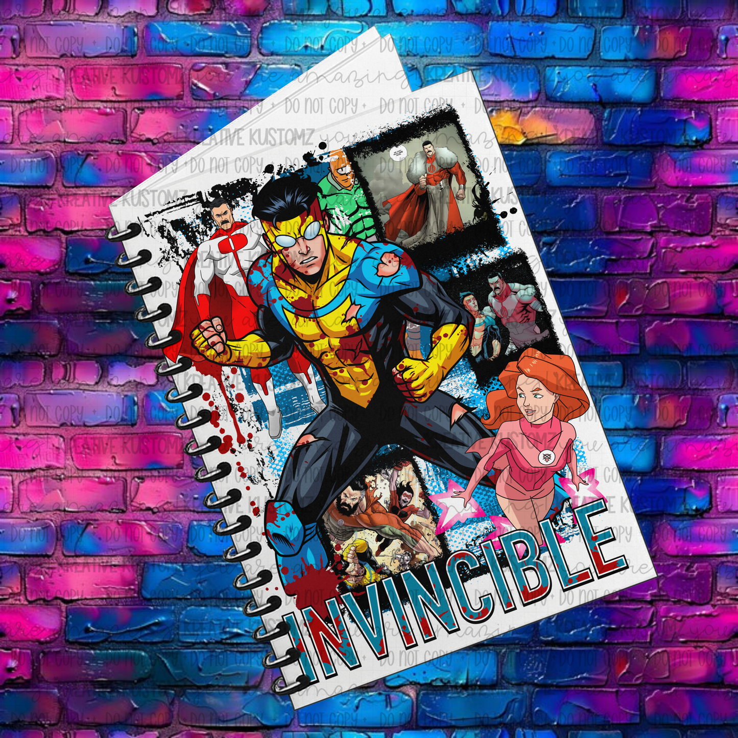 Invincible | UVDTF A5 Notebook Wrap Decal