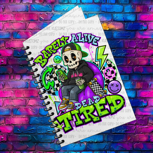 Dead Tired | UVDTF A5 Notebook Wrap Decal