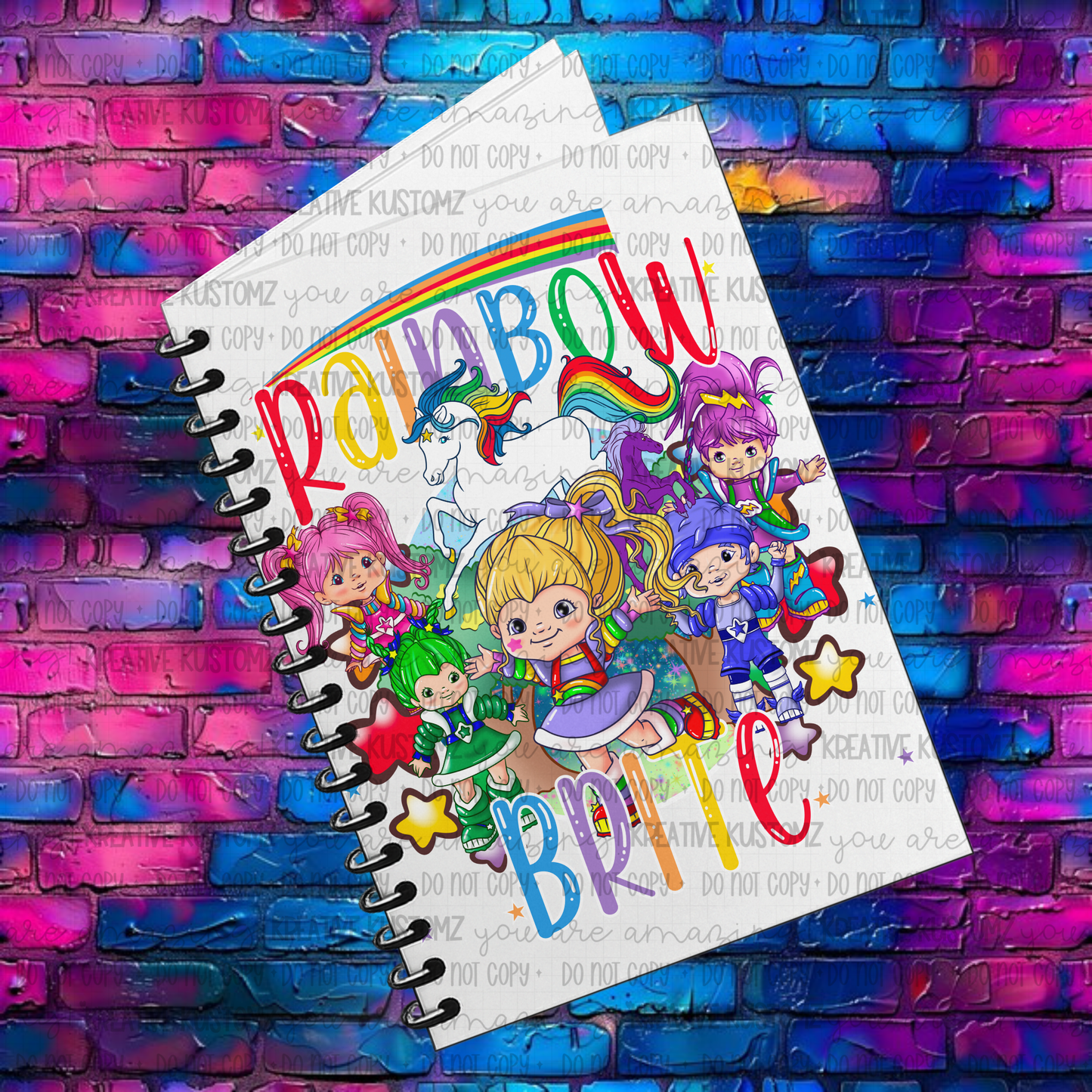 Rainbow Friends | UVDTF A5 Notebook Wrap Decal