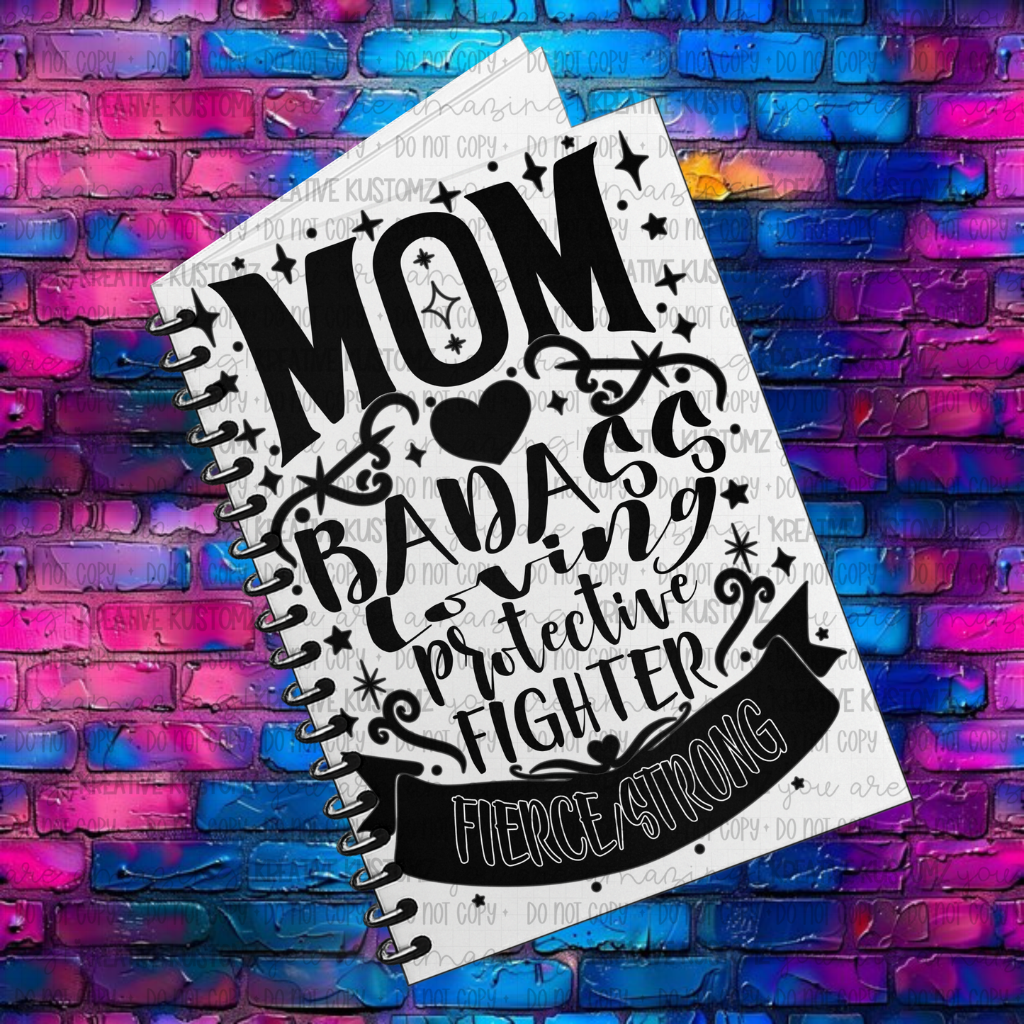 Mom Protective | UVDTF A5 Notebook Wrap Decal
