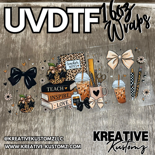 1461 | RTS | UV DTF Cup Wrap for 16oz Libbey Glass