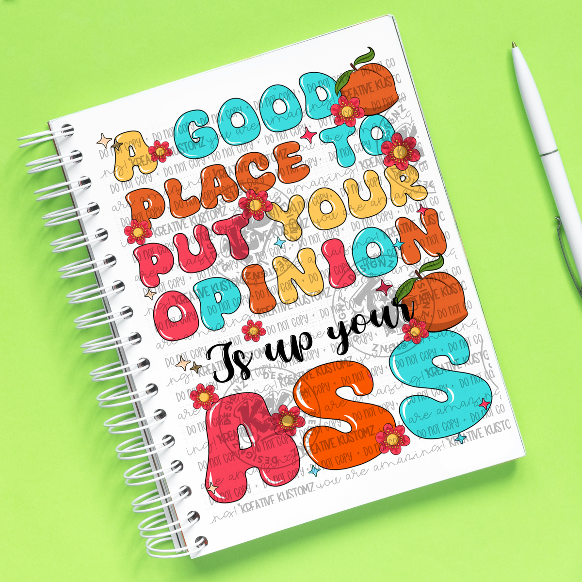 Put your Opinion | UVDTF A5 Notebook Wrap Decal