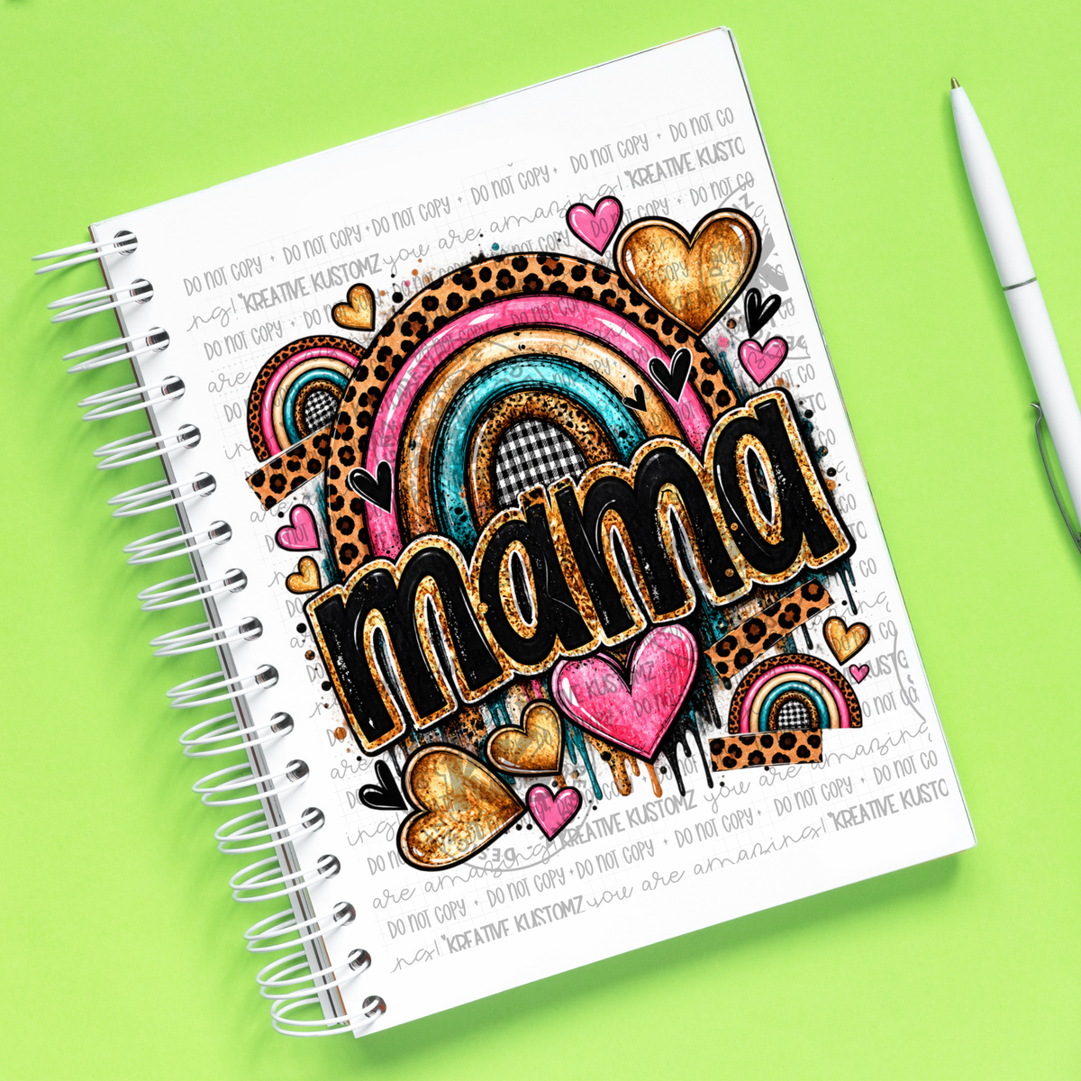 Mama| UVDTF A5 Notebook Wrap Decal