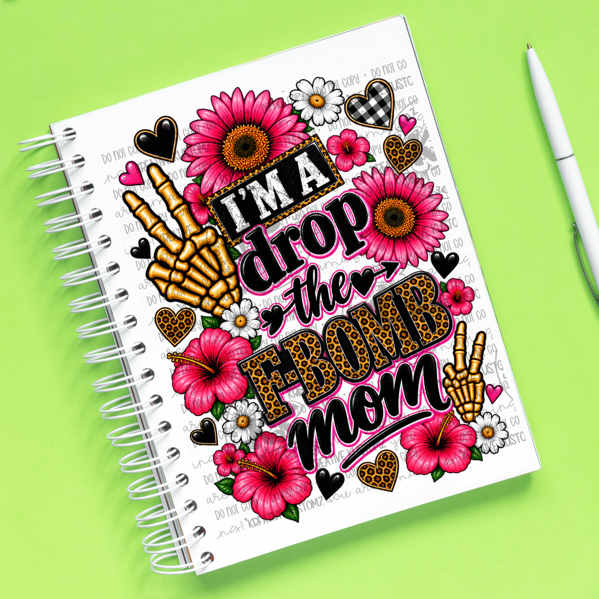 F-Bomb Mom | UVDTF A5 Notebook Wrap Decal