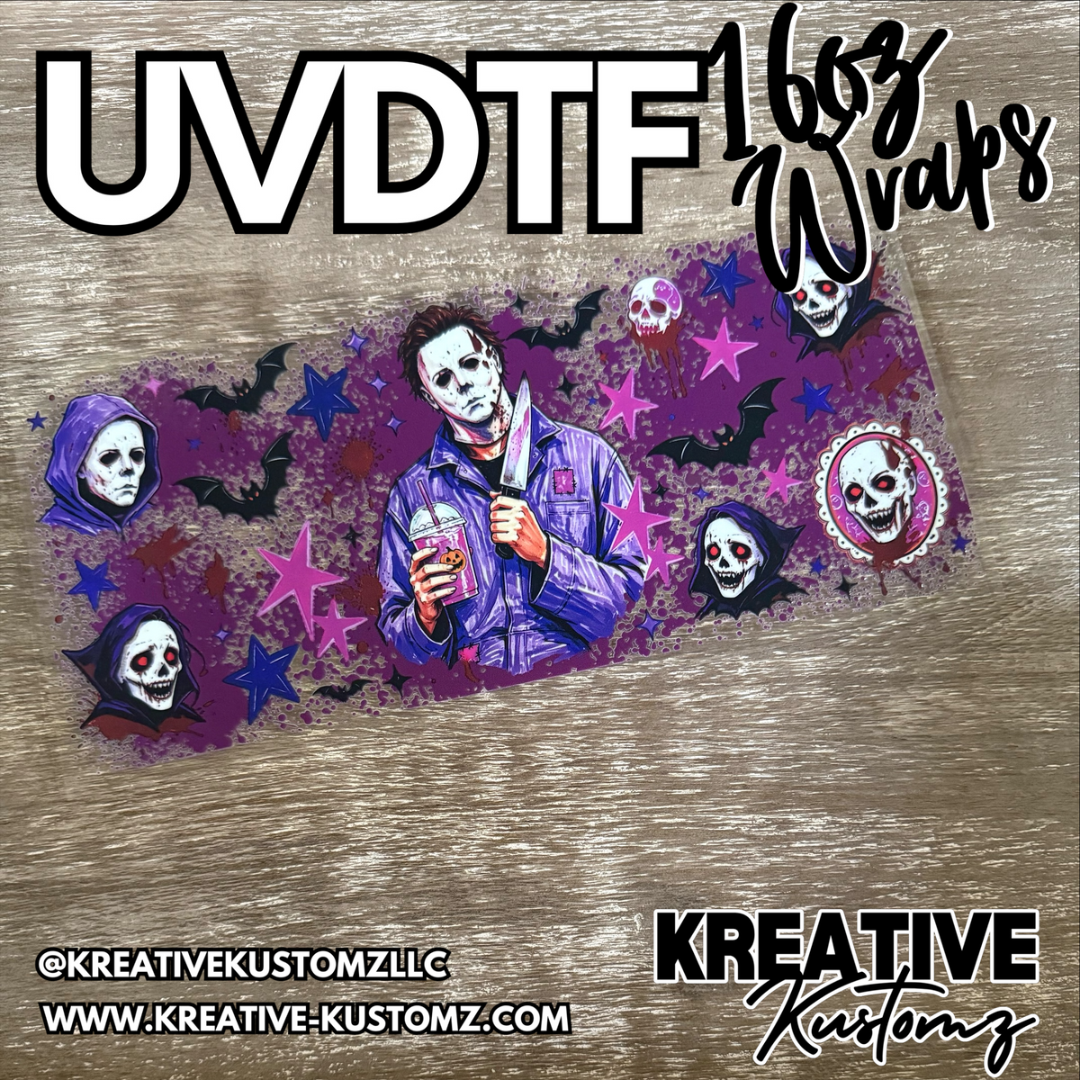 1384 | RTS | UV DTF Cup Wrap for 16oz Libbey Glass