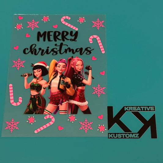 A5 Huntrx Christmas UV-DTF NOTEBOOK WRAP