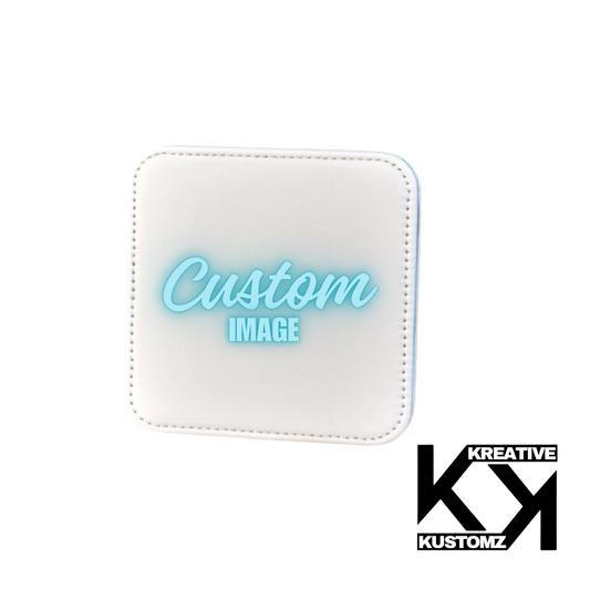 Custom Square Leather Coaster - Each