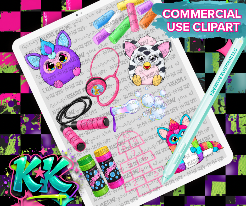 Nostalgic Clipart Bundle - Digital Download