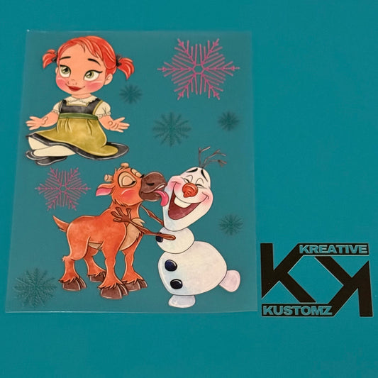 A5 Frozen UV-DTF NOTEBOOK WRAP