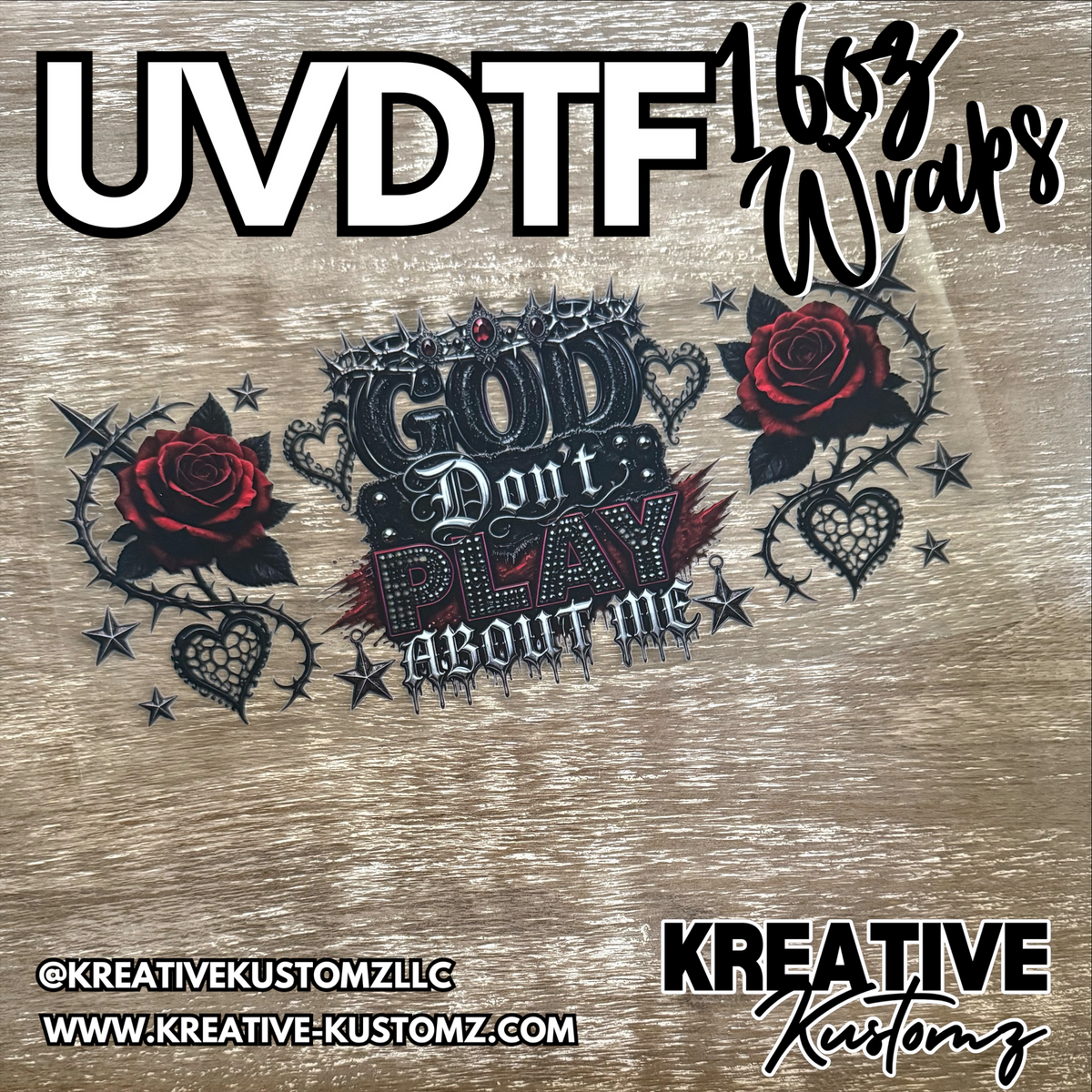 1350 | RTS | UV DTF Cup Wrap for 16oz Libbey Glass