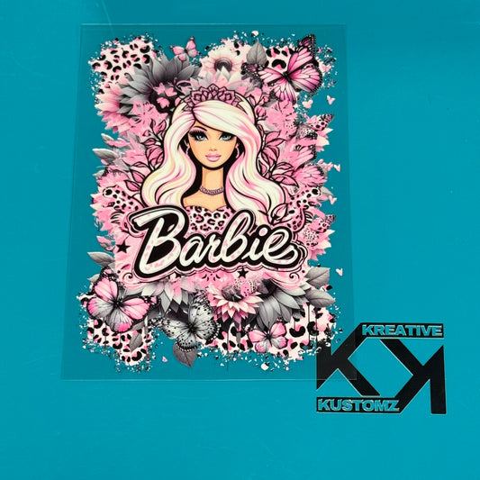 A5 Floral Barbie UV-DTF NOTEBOOK WRAP