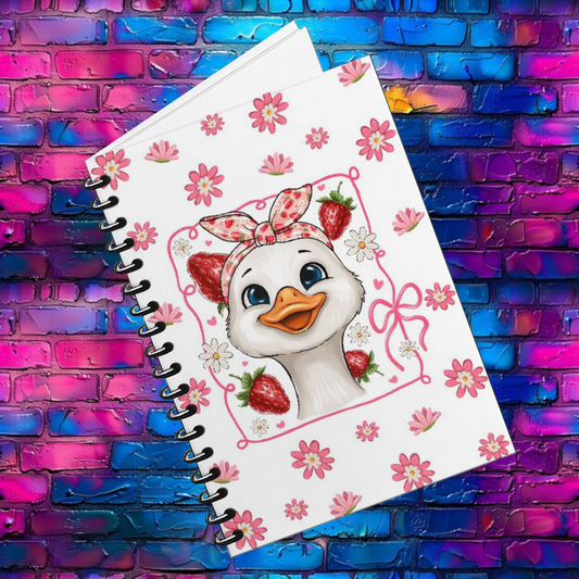 RTS Strawberry Goose | UVDTF A5 Notebook Wrap Decal