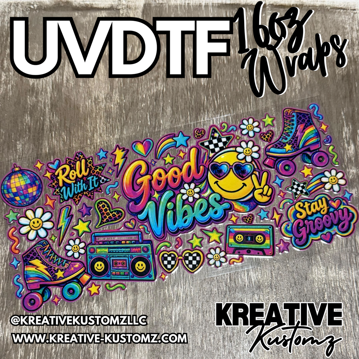 1547 | RTS | UV DTF Cup Wrap for 16oz Libbey Glass