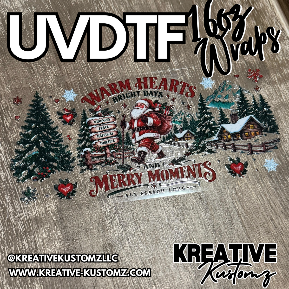 1424 | RTS | UV DTF Cup Wrap for 16oz Libbey Glass