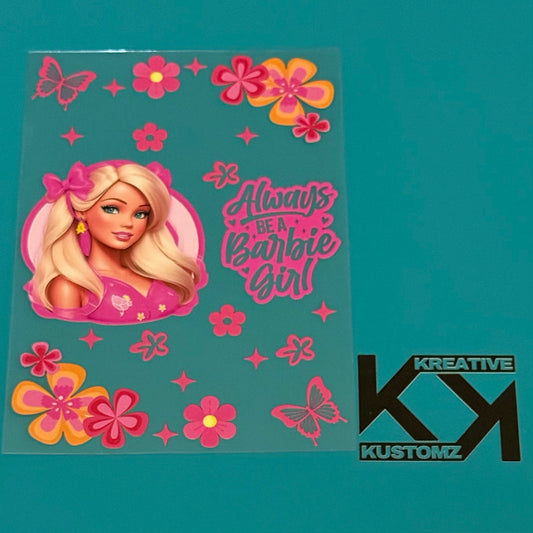 A5 Barbie UV-DTF NOTEBOOK WRAP