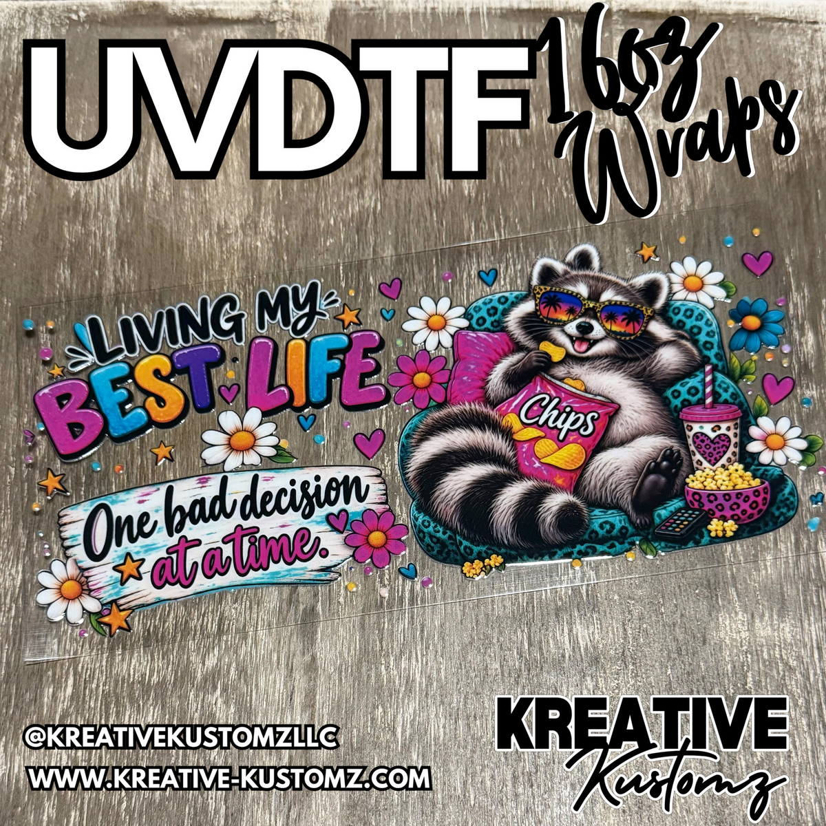 1522 | RTS | UV DTF Cup Wrap for 16oz Libbey Glass