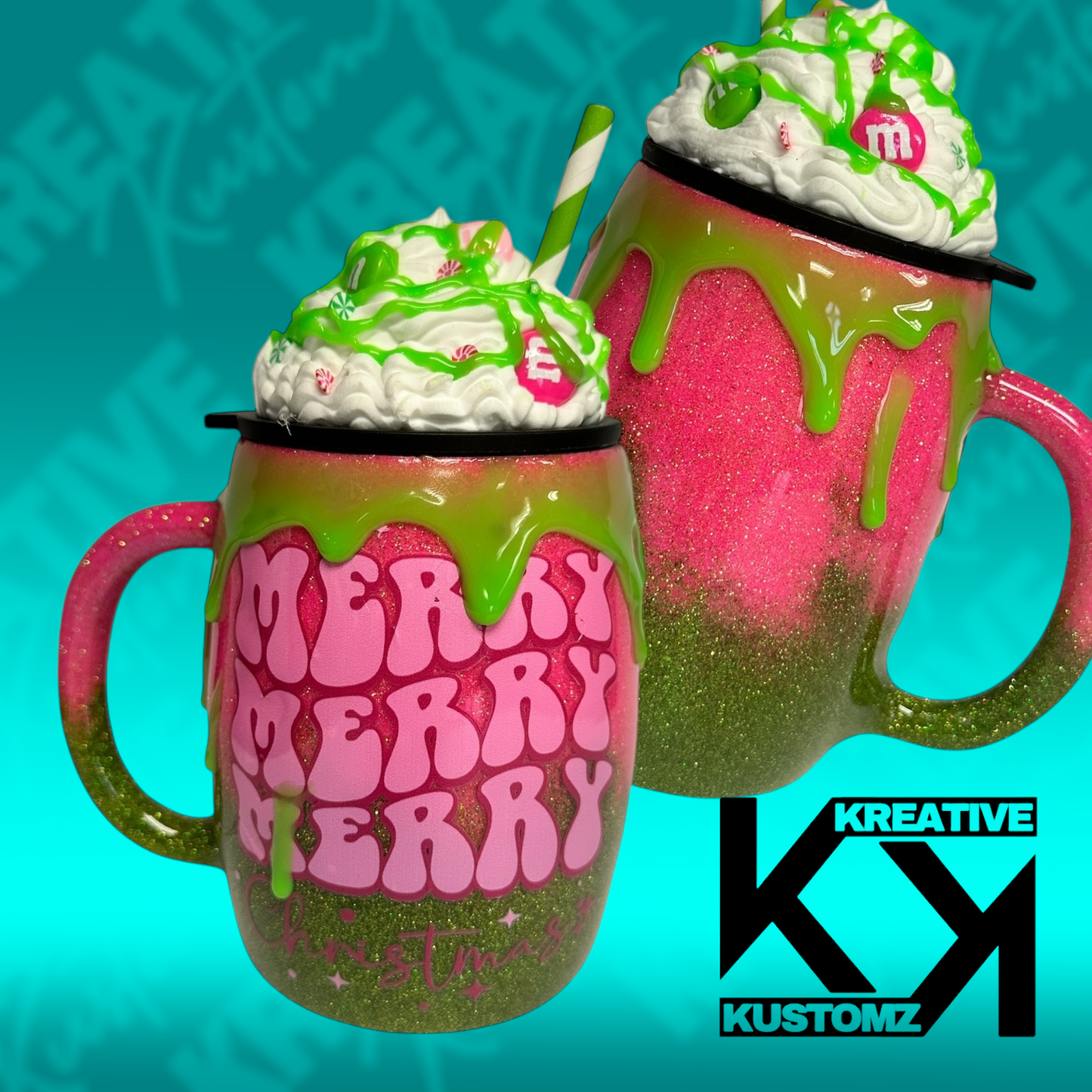 Merry Merry Mug w/Topper - 15oz