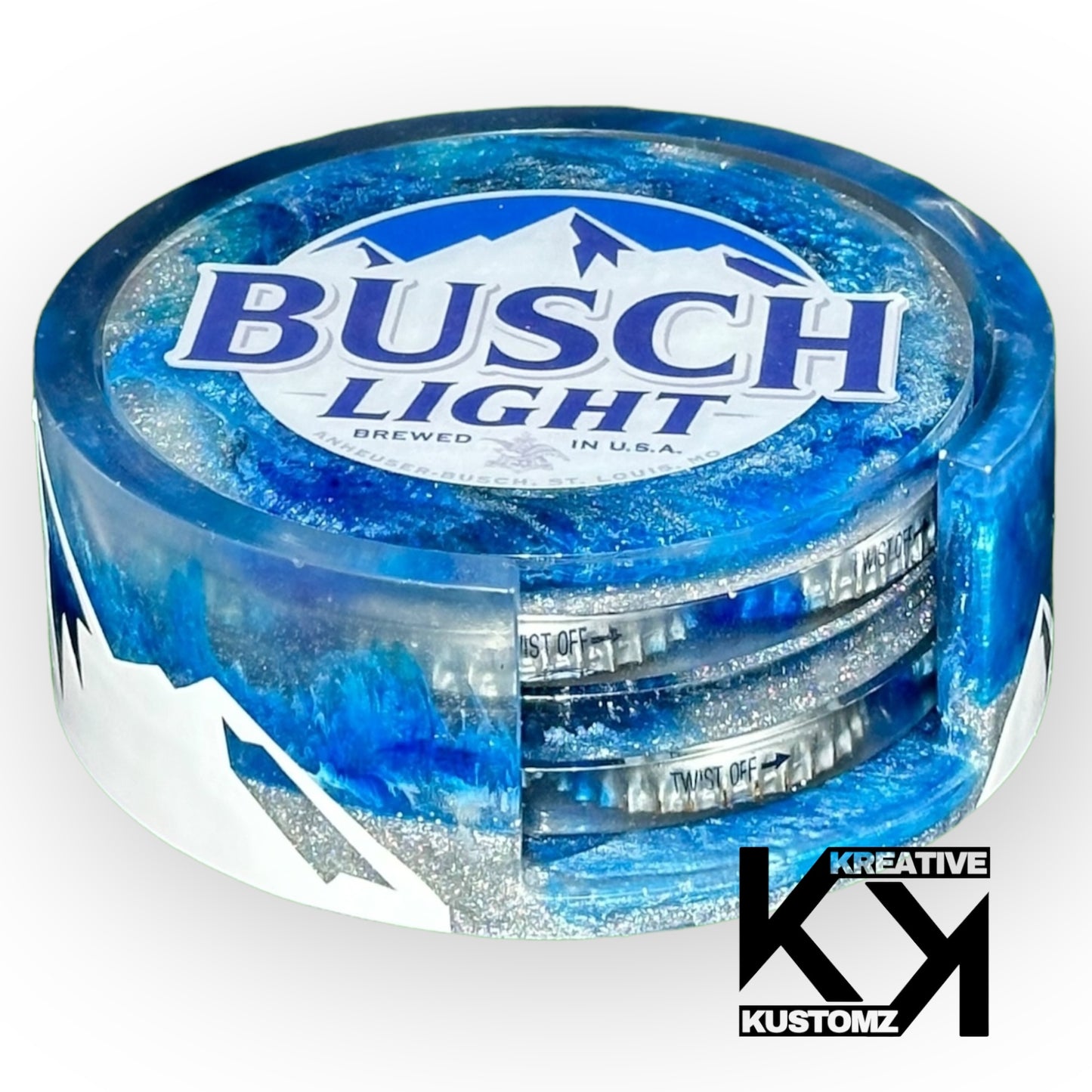 Busch Light Mountains Coaster Set