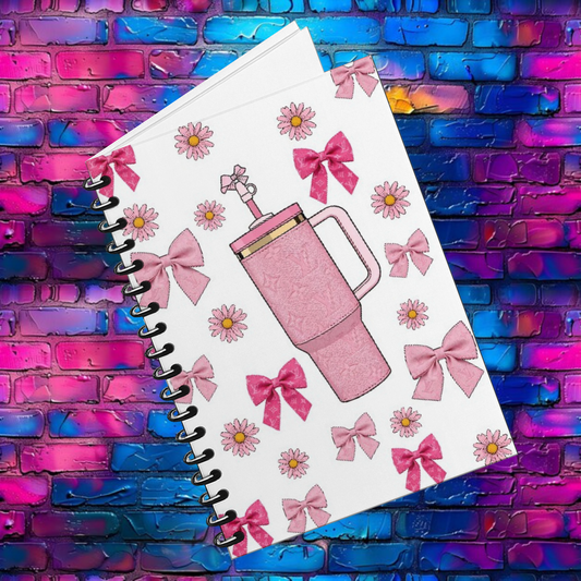 RTS Pink Tumbler | UVDTF A5 Notebook Wrap Decal