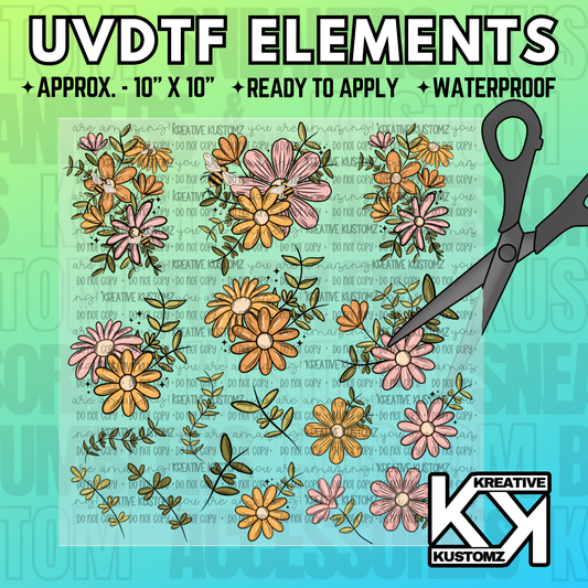 10” UVDTF Element Sheet - 002X